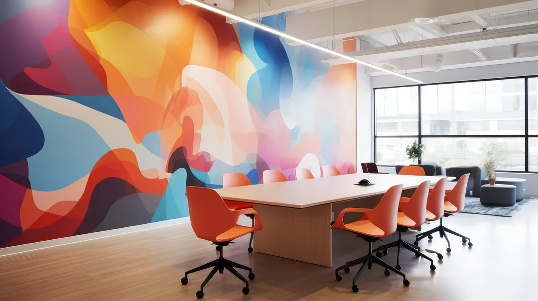 office wall mural